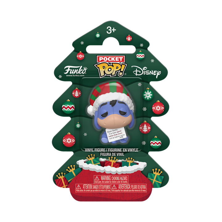 Funko Disney Winnie the Pooh Eeyore (Holiday Tree) Pocket Pop! Vinyl Figure