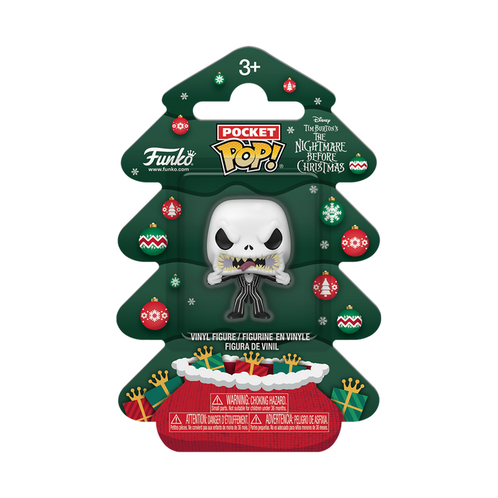 Funko Disney The Nightmare Before Christmas Jack Skellington (Holiday Tree) Pocket Pop! Vinyl Figure