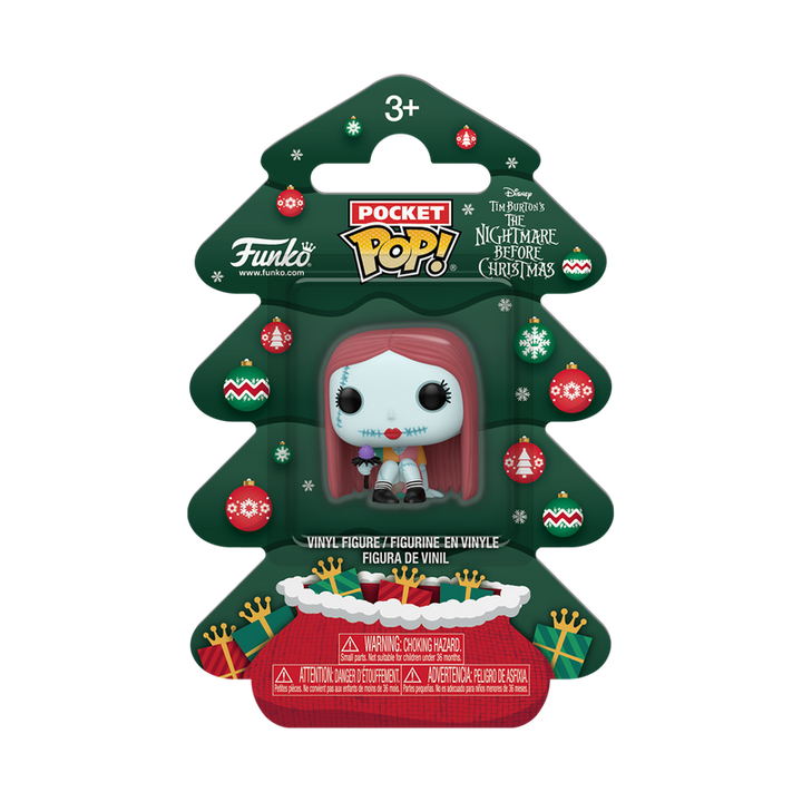 Funko Disney The Nightmare Before Christmas Sally (Holiday Tree) Pocket Pop! Vinyl Figure