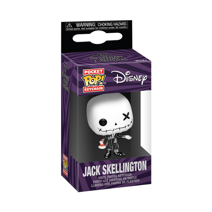 Funko Pocket Pop! Keychain Disney The Nightmare Before Christmas Jack Skellington (Patchwork)
