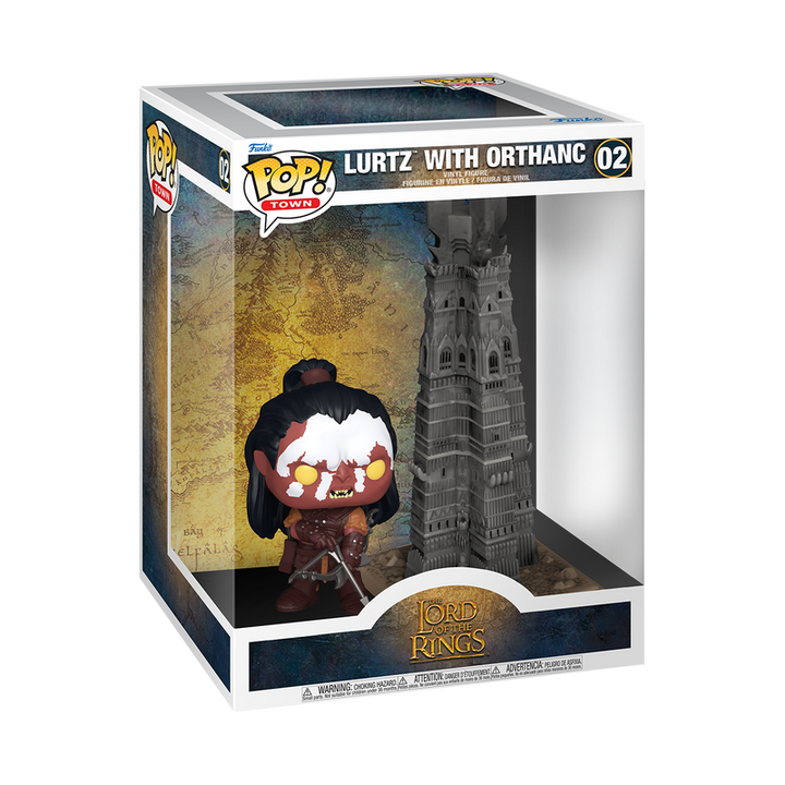 Funko The Lord of the Rings Lurtz with Orthanc Pop! Town Vinyl Figure