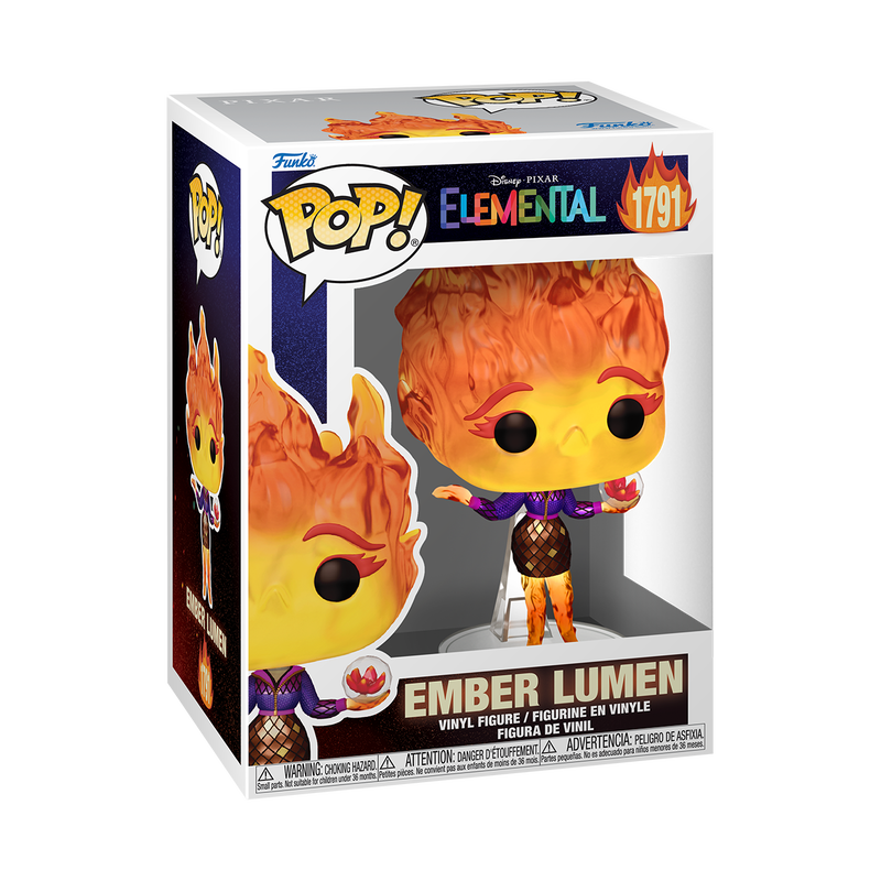 Funko Disney Pixar Elementals Ember Lumen w/Vivisteria Flower Pop! Vinyl Figure