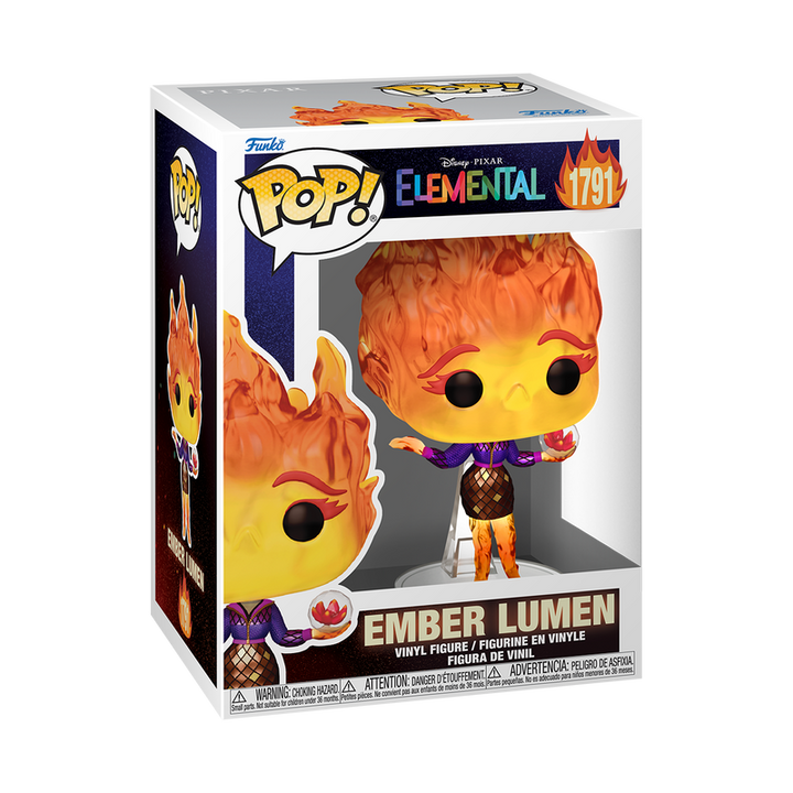 Funko Disney Pixar Elementals Ember Lumen w/Vivisteria Flower Pop! Vinyl Figure