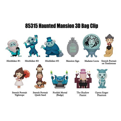 Disney Haunted Mansion 3D Foam Bag Clip