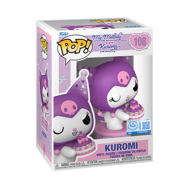 Funko Sanrio Kuromi with Cake 20th Anniversary Exclusive Pop! Vinyl Figure