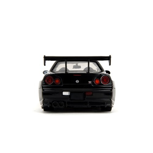 Jada Toys Hollywood Rides Godzilla 2002 Nissan Skyline GT-R R34 1:24 Scale Die-Cast Metal Vehicle