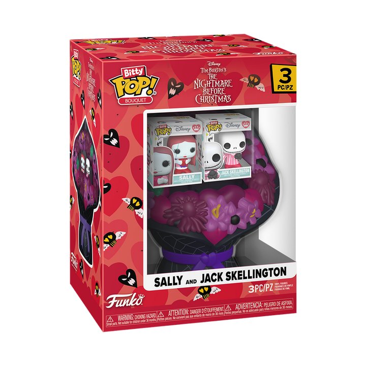 Funko Disney The Nightmare Before Christmas Bouquet Sally & Jack (Valentine) Bitty Pop! Vinyl Figure