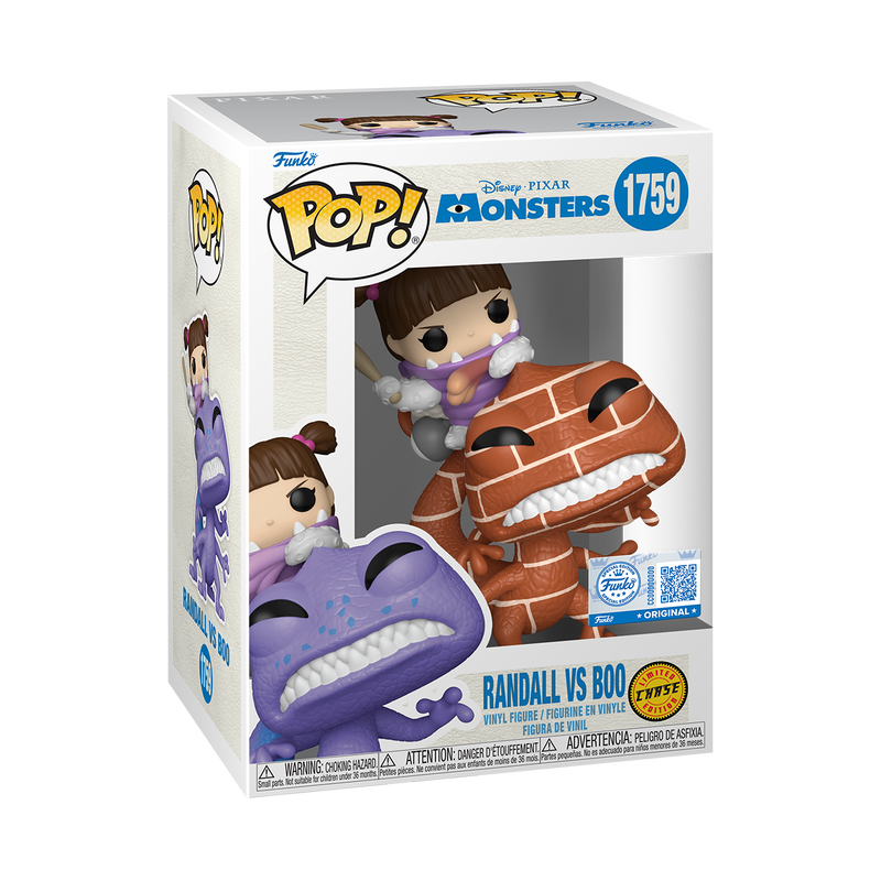 Funko Disney Pixar Monsters Inc. Randall vs. Boo Exclusive Chase Pop! Vinyl Figure