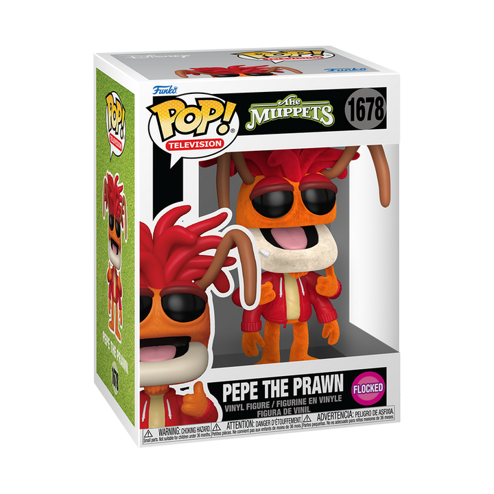 Funko Disney The Muppets Pepe the Prawn Flocked Exclusive Pop! Vinyl Figure