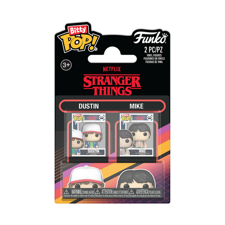 Funko Netflix Stranger Things Dustin & Mike Bitty Pop! Vinyl Figure 2-Pack
