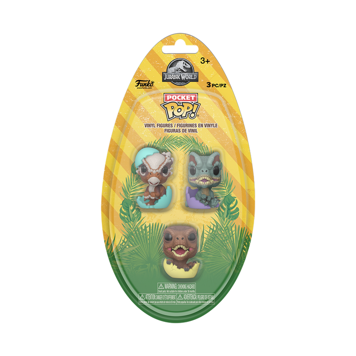 Funko Jurassic Park Hatchling Pocket Pop! Vinyl Figure 3-Pack