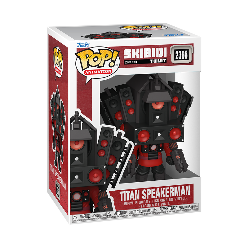 Funko Pop! packaging for Titan Speakerman from Skibidi Toilet