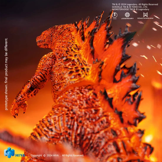 HIYA Exquisite Basic Series None Scale 7 Inch Godzilla King of the Monsters Burning Godzilla Battle Ver. Action Figure