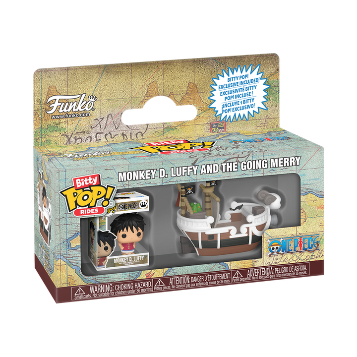 Funko One Piece Monkey D. Luffy and the Going Merry Bitty Pop! Rides Vinyl Figure