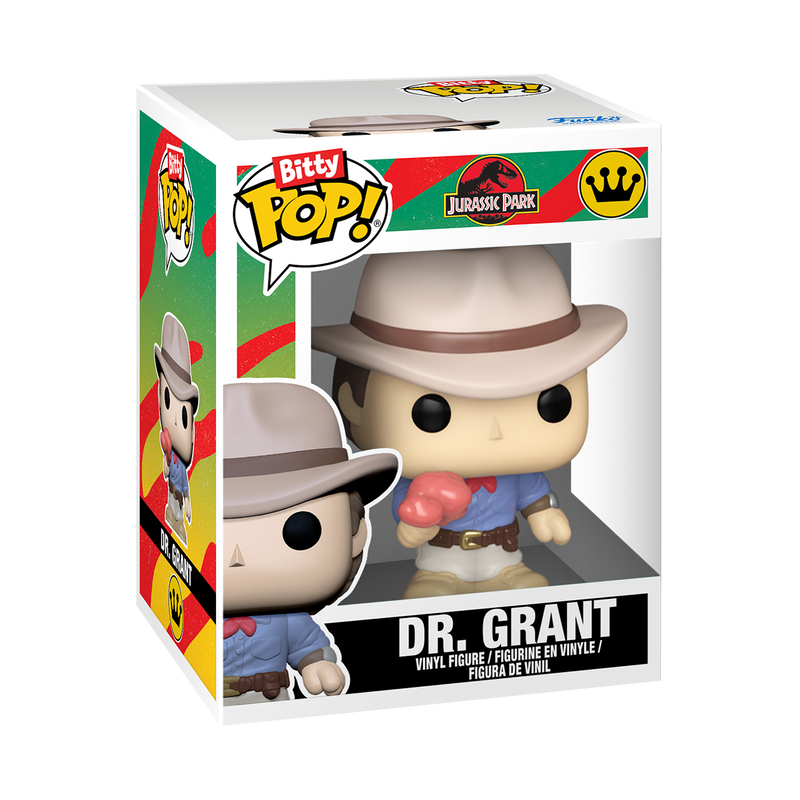 Funko Jurassic Park Dr. Alan Grant and SUV Bitty Pop! Rides Vinyl Figure