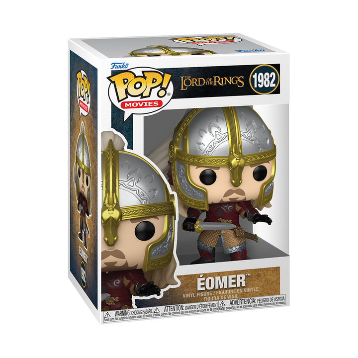 Funko Pop! vinyl figure packaging of Eomer from The Lord of the Rings with box
