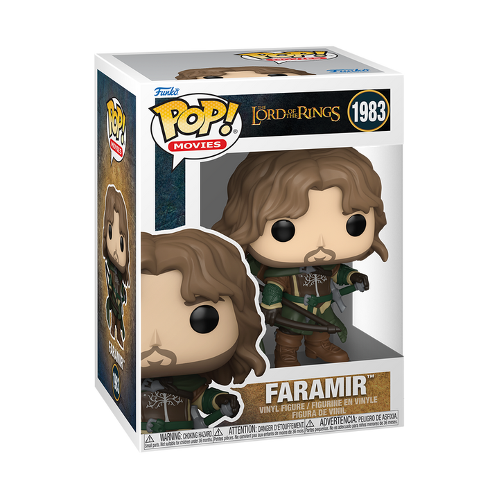 Funko Pop! Lord of the Rings Faramir vinyl figure packaging on a white background