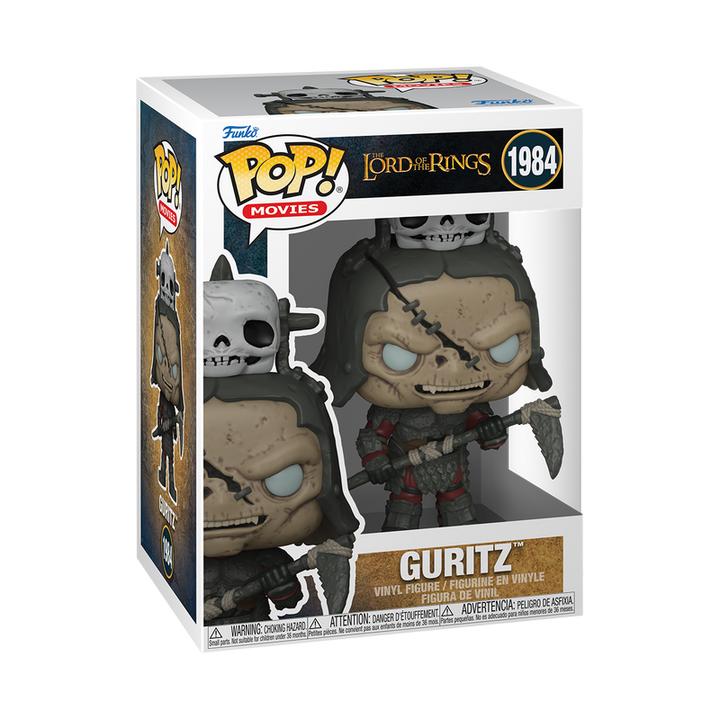 Funko Pop! Lord of the Rings Gurtiz figure packaging on a white background