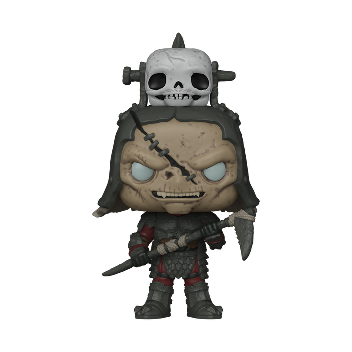 Funko Pop! vinyl figure of a character with a skull design on a white background