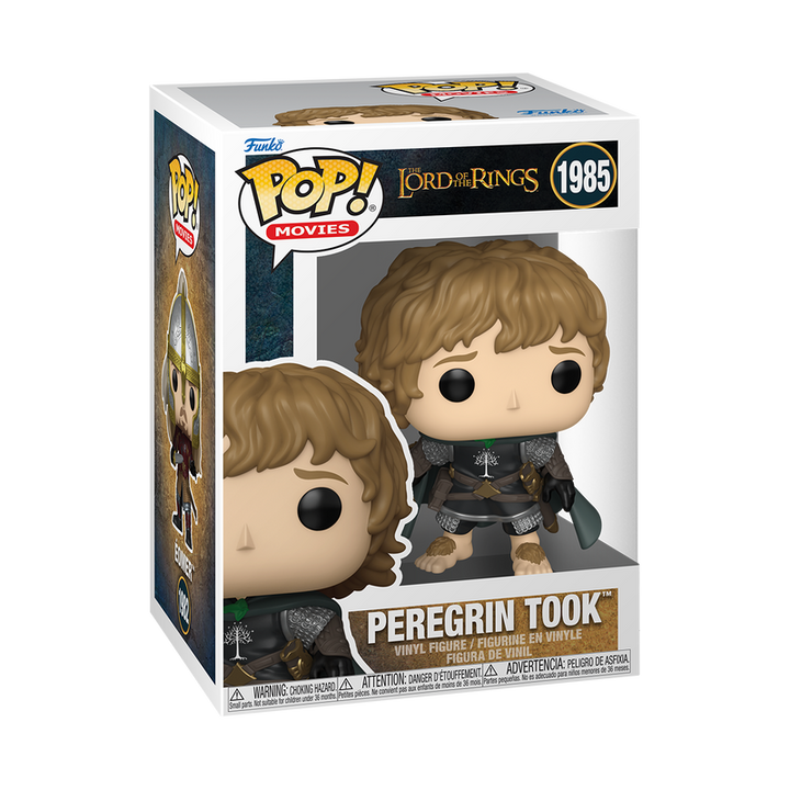 Funko Pop! packaging of Peregrin Took from The Lord of the Rings