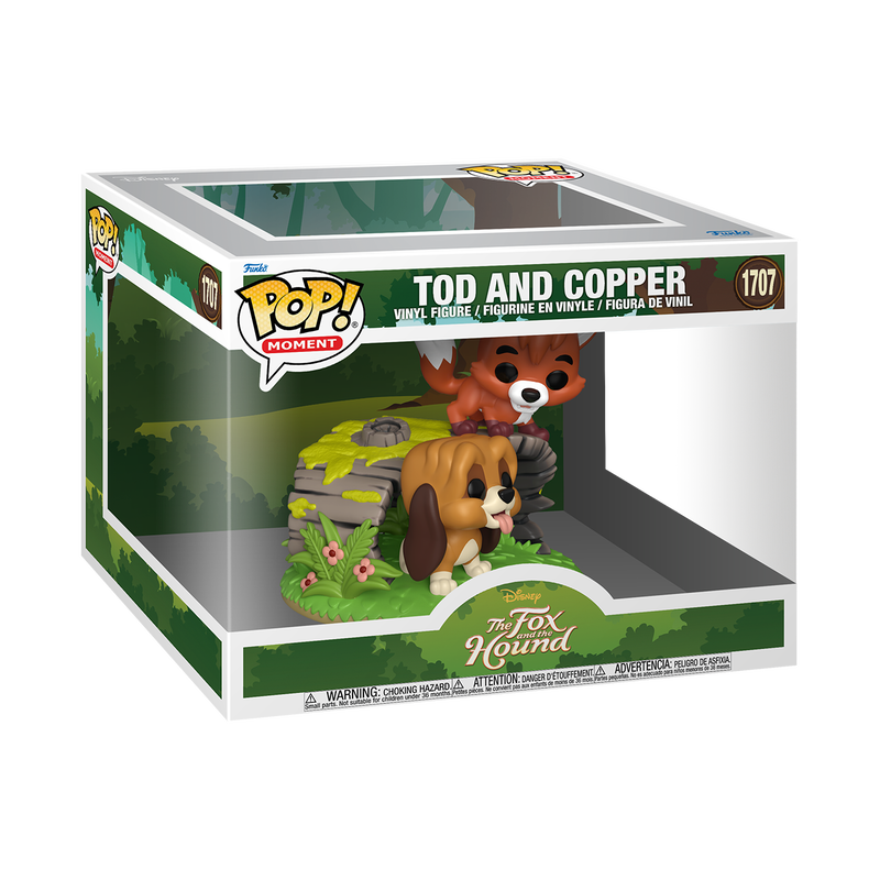 Funko Pop! packaging featuring Tod and Copper from The Fox and the Hound