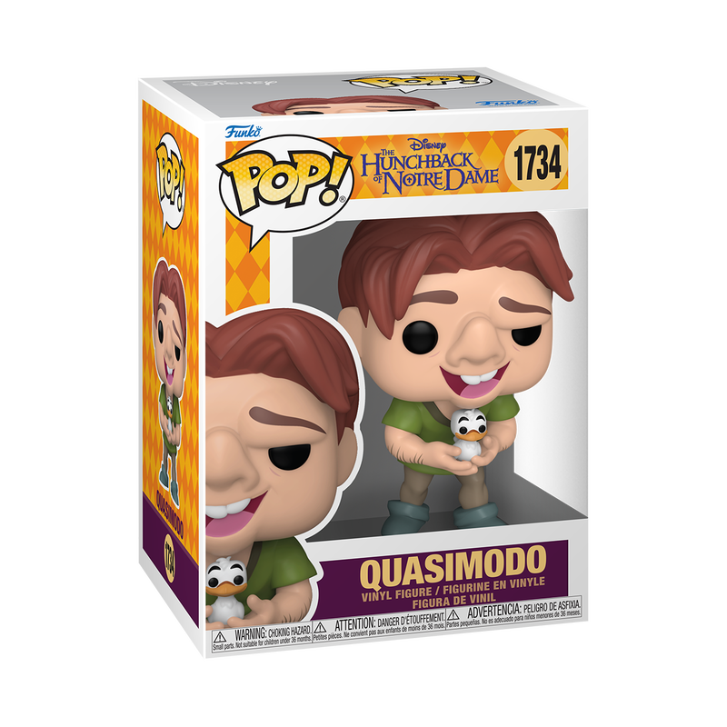 Funko Pop! vinyl figure packaging of Quasimodo from The Hunchback of Notre Dame on a white background