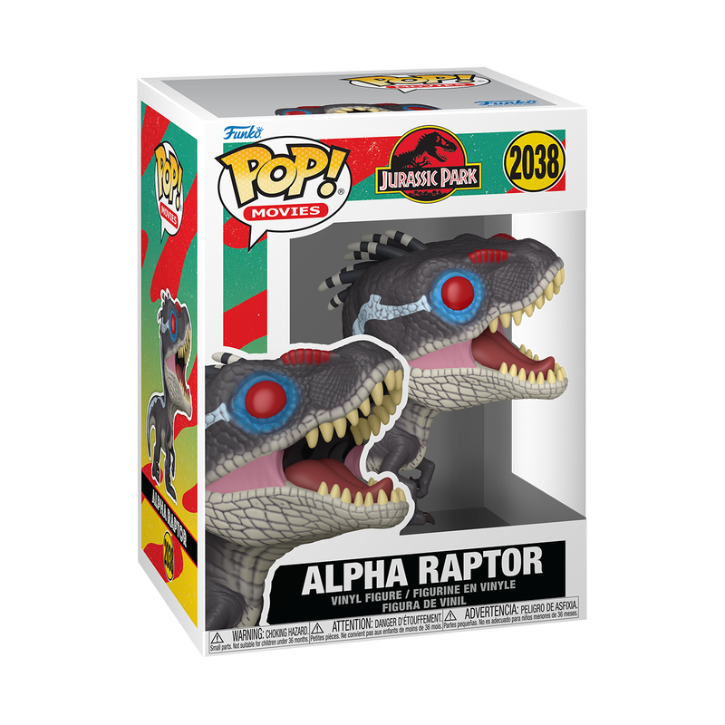 Funko Pop! Alpha Raptor vinyl figure packaging