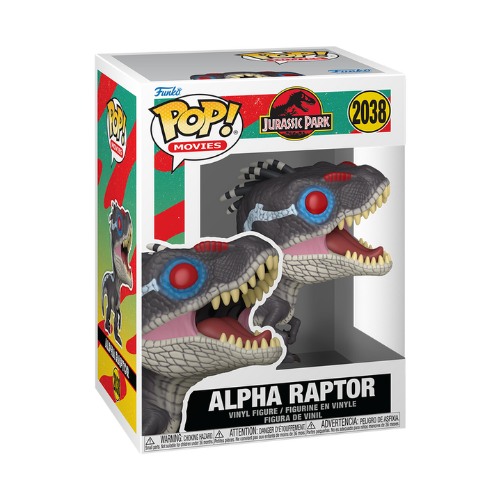 Funko Pop! Alpha Raptor vinyl figure packaging