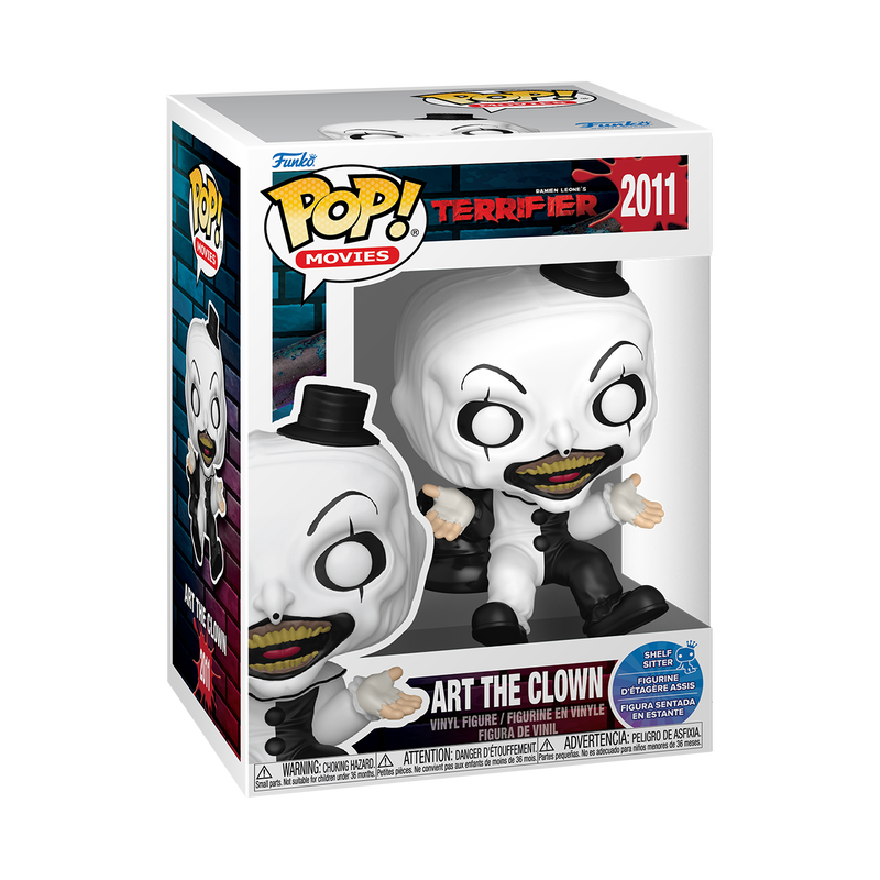 Funko Pop! Movies Terrifier Art the Clown figure packaging on a white background