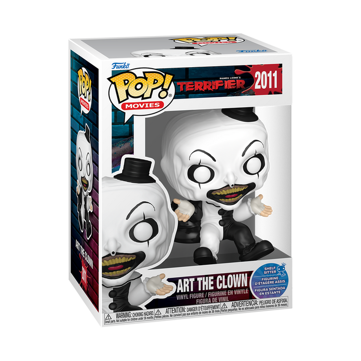 Funko Pop! Movies Terrifier Art the Clown figure packaging on a white background