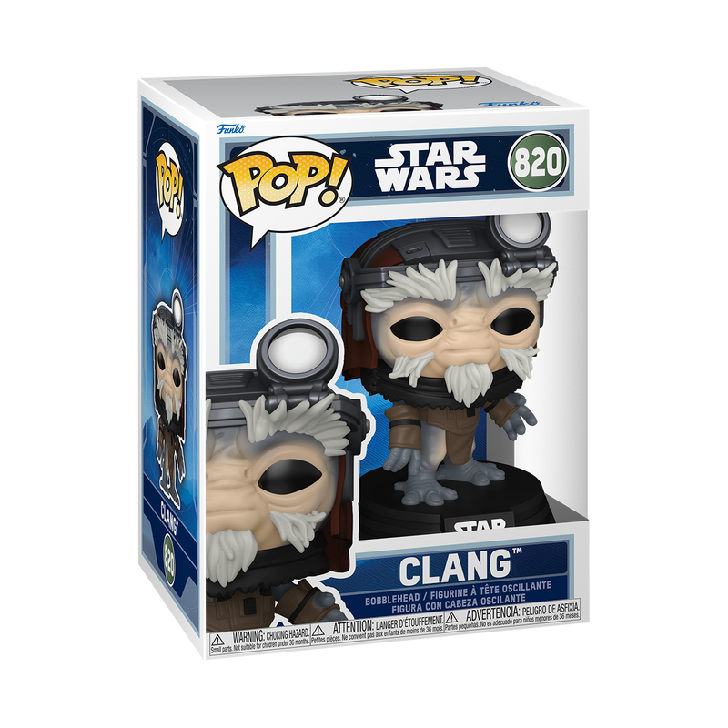 Funko Pop! Star Wars Clang figure packaging on a white background