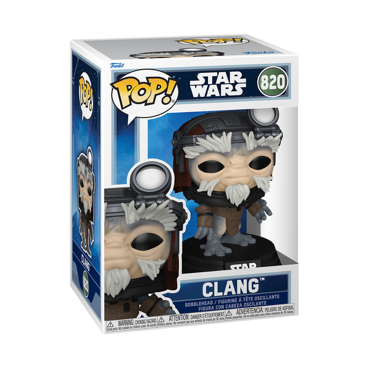 Funko Pop! Star Wars Clang figure packaging on a white background