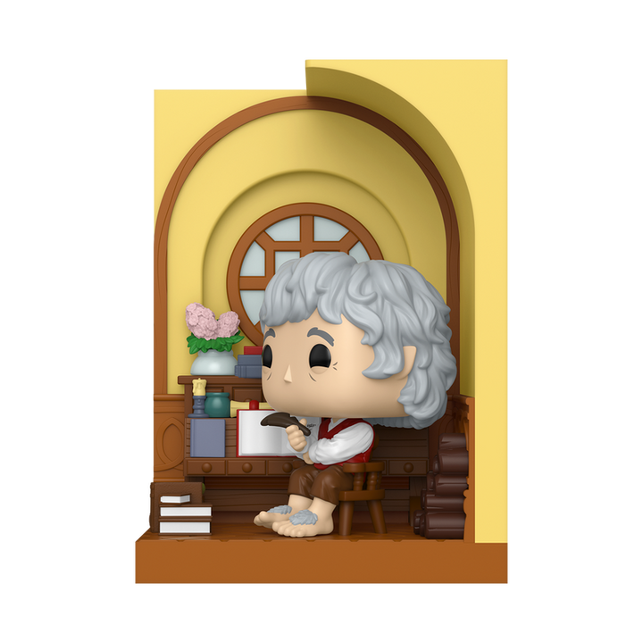 Funko Pop! vinyl figure of a character with gray hair in a decorative setting