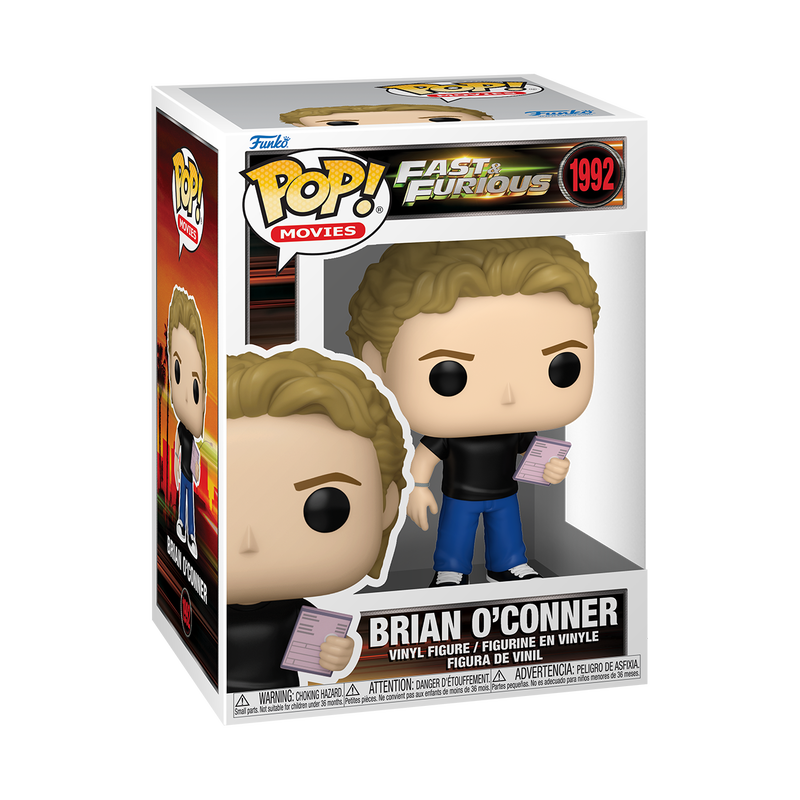 Funko Pop! vinyl figure packaging for Brian O'Connor from Fast & Furious series