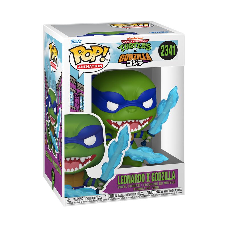 Funko Pop! Leonardo x Godzilla vinyl figure packaging