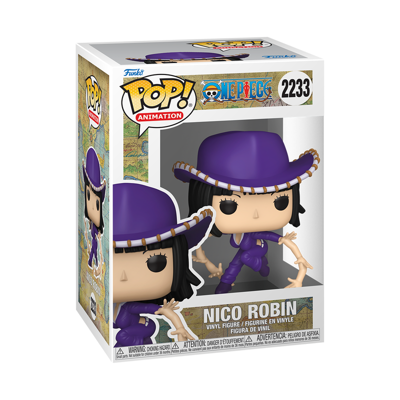 Funko Pop! vinyl figure packaging with Nico Robin from One Piece