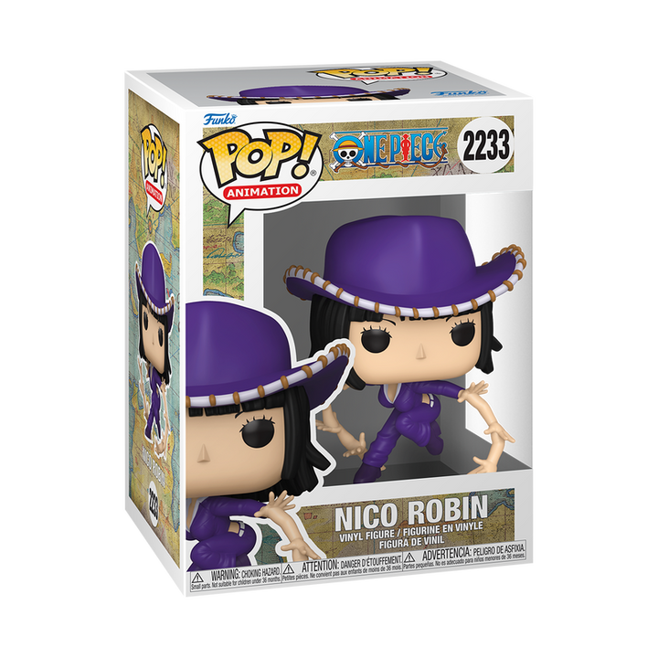 Funko Pop! vinyl figure packaging with Nico Robin from One Piece