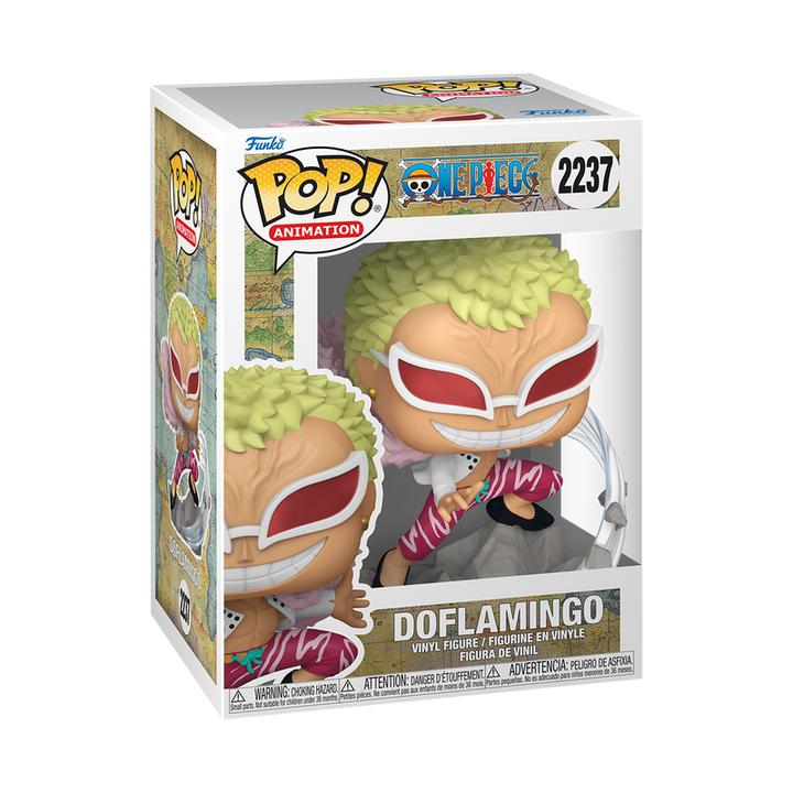 Funko Pop! vinyl figure packaging with character illustration on a white background