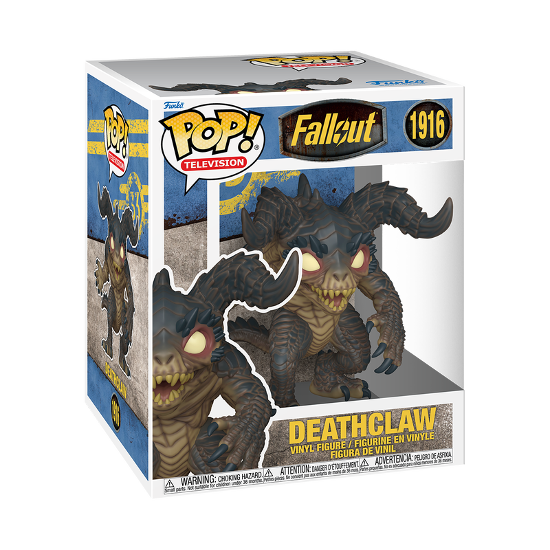 Funko Pop! vinyl figure packaging for Fallout Deathclaw on a white background