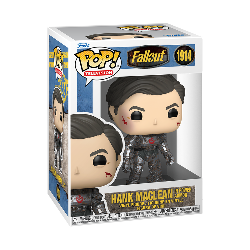 Funko Pop! vinyl figure packaging for Hank MacLean in Power Armor from Fallout