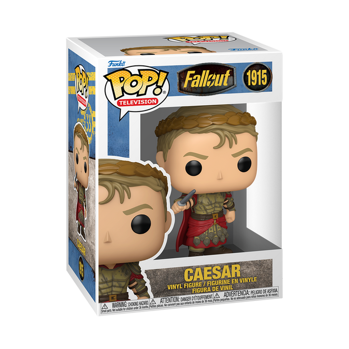 Funko Pop! vinyl figure packaging for Caesar from Fallout
