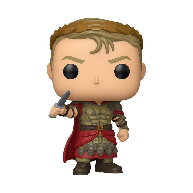 Funko Pop! vinyl figure of a character with a red cape and sword on a white background