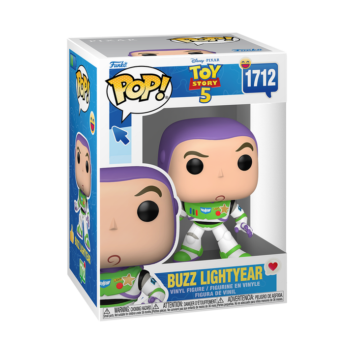Funko Pop! Buzz Lightyear figure packaging from Toy Story 5