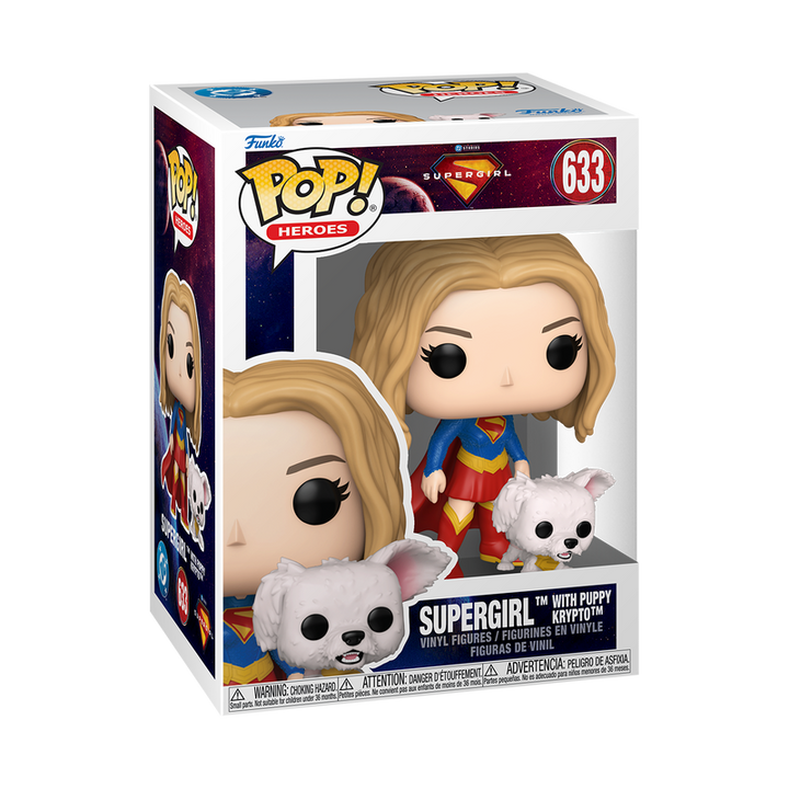Funko DC Studios Supergirl with Puppy Krypto Pop! Vinyl Figure