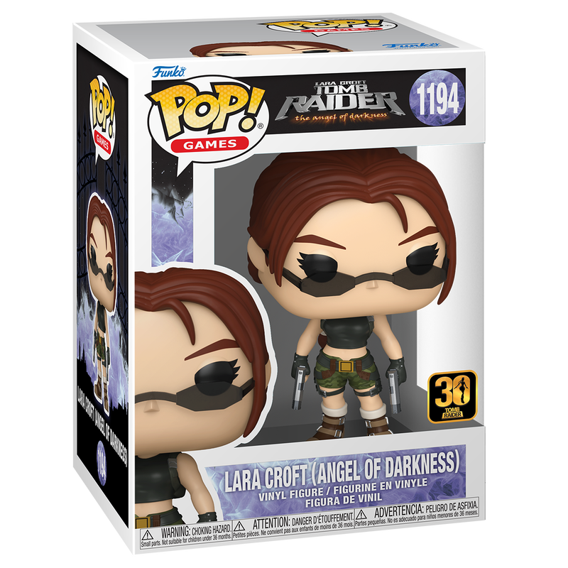 Funko Pop! Games Lara Croft figure packaging with box