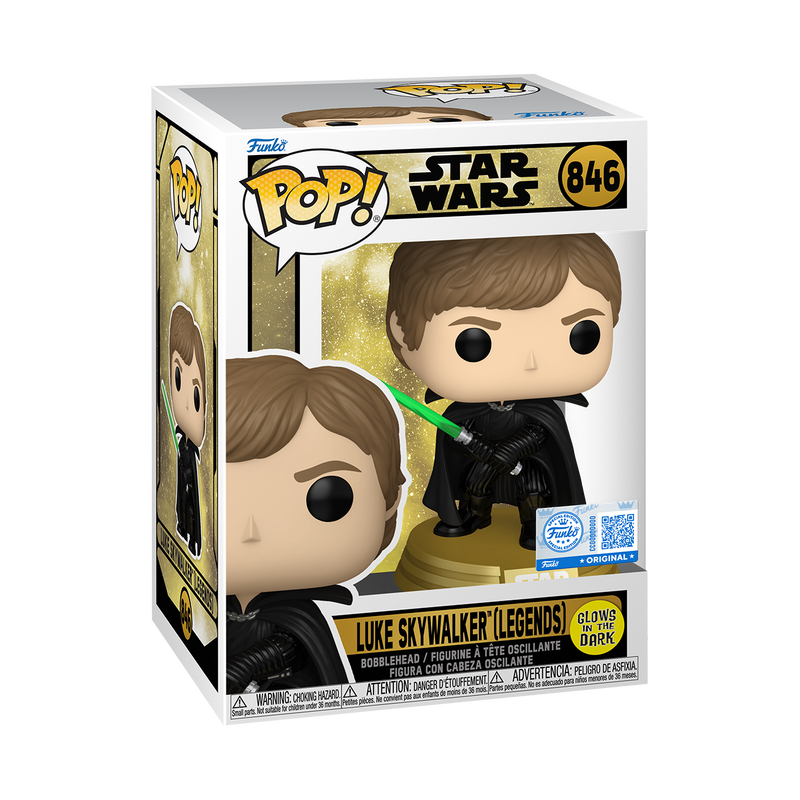 Funko Star Wars Legends Luke Skywalker Glow in the Dark Exclusive Pop! Vinyl Figure