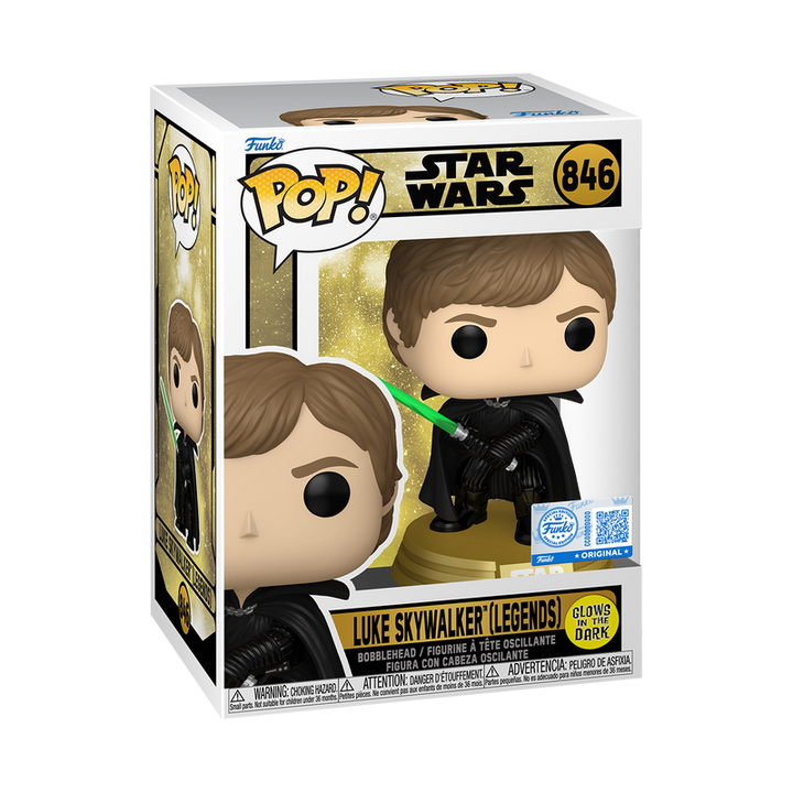 Funko Star Wars Legends Luke Skywalker Glow in the Dark Exclusive Pop! Vinyl Figure