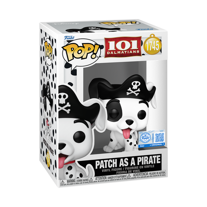 Funko Disney 101 Dalmatians Patch as a Pirate Exclusive Pop! Vinyl Figure
