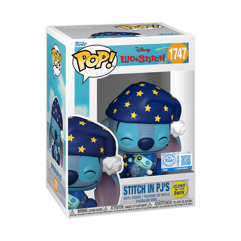 Funko Disney Lilo & Stitch in PJ's Glow in the Dark Exclusive Pop! Vinyl Figure