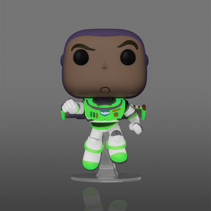 Funko Pop! vinyl figure of a character in a green and white costume on a gray background